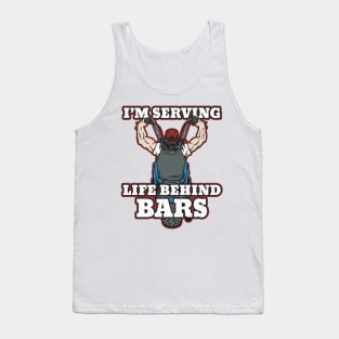 Biker Male I'm Serving Life Behind Bars Tank Top